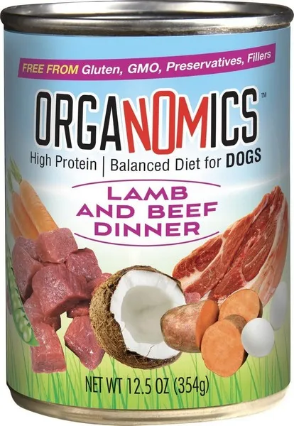 12/12.5oz Evanger's Dog Organomics Lamb/Beef - Food